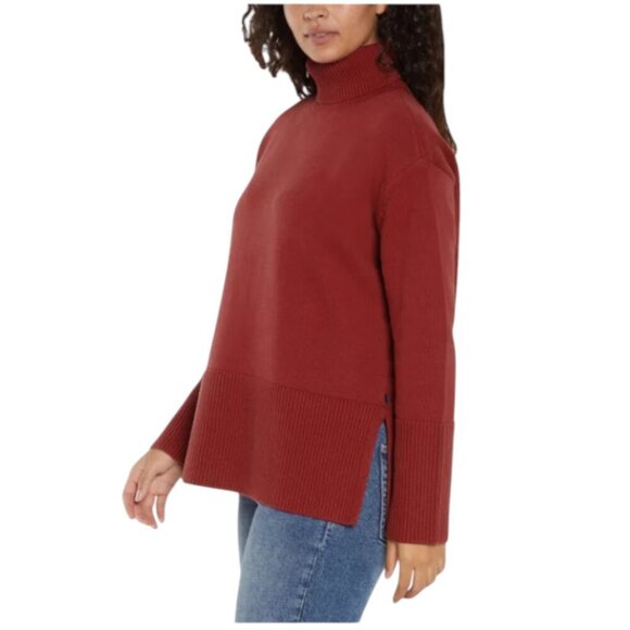 NEW GAP Cotton Turtleneck Sweater | Red - Picture 3 of 10